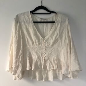Cream American Eagle blouse